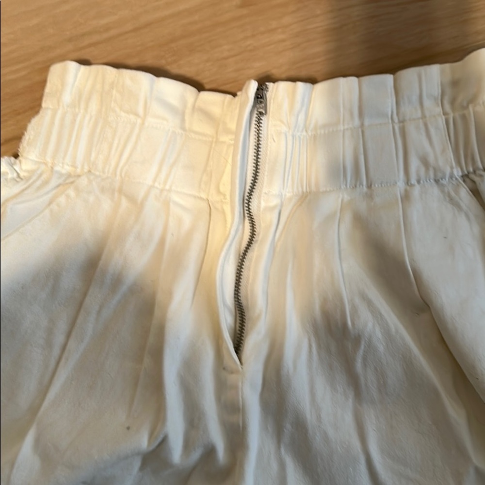 White Ruffle Shorts - Picture 3 of 8